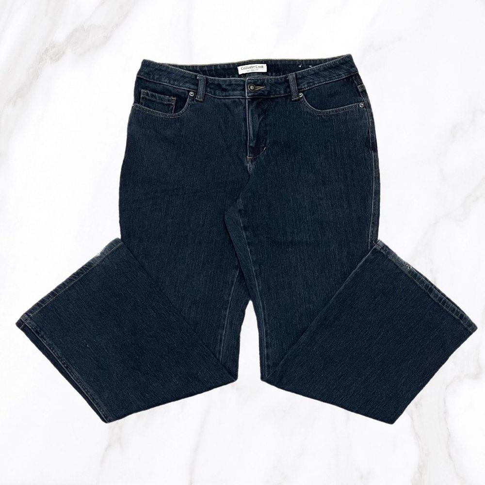 Coldwater Creek Women's Dark Wash‎ Natural Fit Bootcut Jeans, Size 12P